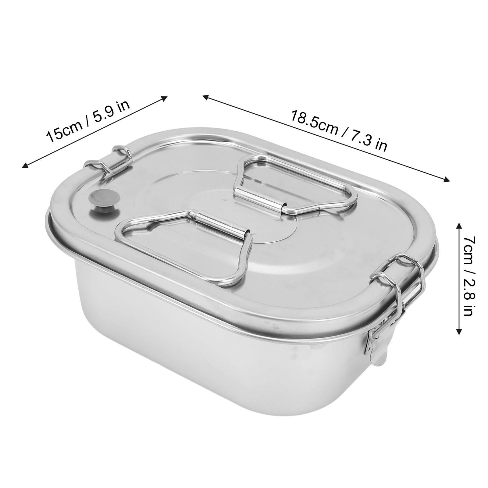 BIMZUC 304 Stainless Steel Lunch Box – Leakproof, Large Capacity, Insulated, Square Compartment, Portable for Adults