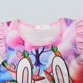 thumbnail image 3 of Girls Nightgowns Soft Sleepwear Nightdress Flutter Sleeve Rabbit Pajamas, 3 of 6