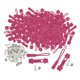 thumbnail image 5 of Kit de reparación de cremalleras de 200 piezas, versátil, con deslizadores y tiradores desmontables. Piezas de repuesto. Rojo rosa, 5 of 9