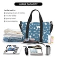 thumbnail image 4 of Travel Duffle Bag Cartoon Cute Poodle Dog Travel Tote Bags Carry on Luggage Waterproof Weekender Bags with Top Handle Adjustable Shoulde Strap for Travel Gym, 4 of 5
