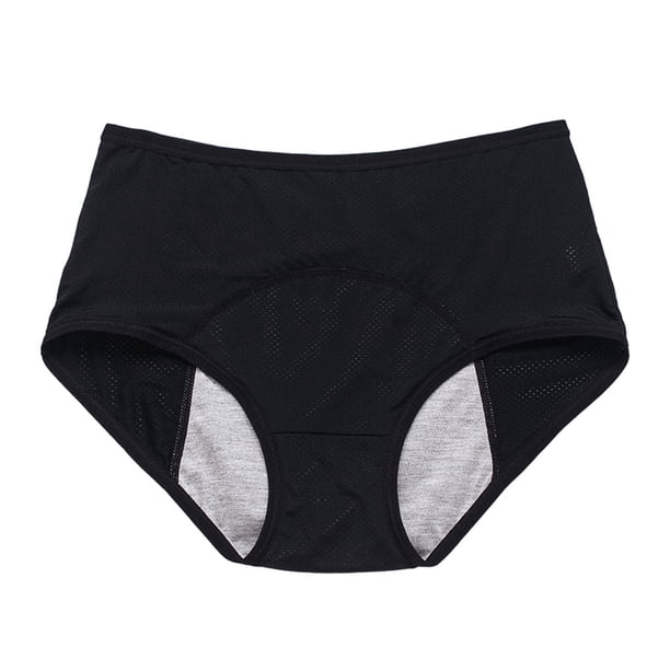Jumpingount Calzoncillos de mujer a prueba de fugas de diseño Simple, ropa interior transpirable para niñas, bragas Chinlon con cintura Type3 NO3