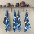 thumbnail image 5 of GZHJMY 1 Pack Camouflage Blue Kitchen Towels, Soft Highly Absorbent Dish Towels Reusable Tea Towels Set, 28"x 18", 5 of 7