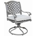 thumbnail image 3 of Outdoor 7-Piece Aluminum Dining Set with Cushion, Golden Gauze, 3 of 4