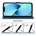 thumbnail image 4 of for Samsung Galaxy A53 5G Crossbody Wallet Case with Card Holder, Flip Folio Book Style Leather Shockproof Protective Phone Cover with Shoulder Strap/Lanyard for Samsung Galaxy A53 5G, Blue, 4 of 9