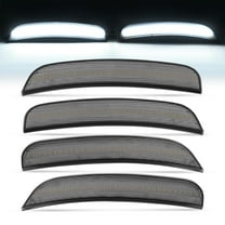 Kojem LED Side Marker Lights for 2015-2023 Chrysler 300 Replacement for CH2551136 CH2550136 Bumper Signal Parking Lamps 4Pcs Smoke Lens Front & Rear White LED