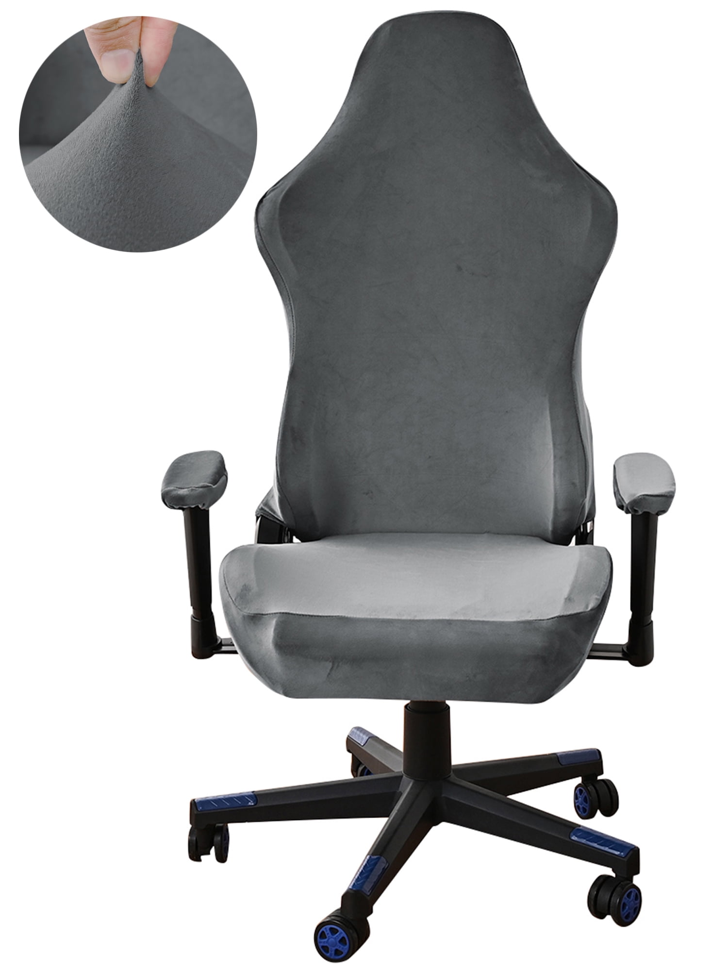 KBOOK Velvet Office Computer Chair Covers Universal Rotating Chair
