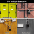 thumbnail image 2 of 2pcs Combination Lock, 4-Digit Heavy Duty Combo Lock, Combination Padlock Outdoor Waterproof Gate Locks for Fence, 2 of 7