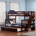 thumbnail image 2 of Leo & Lacey Twin Over Full Staircase Trundle Bunk Bed, 2 of 4