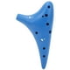 thumbnail image 3 of Ocarina de 12 agujeros, instrumento de viento portátil de plástico azul para principiantes profesionales, 3 of 15