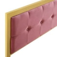 thumbnail image 4 of Modway Teagan Tufted Full Performance Velvet Headboard in Gold Dusty Rose, 4 of 7
