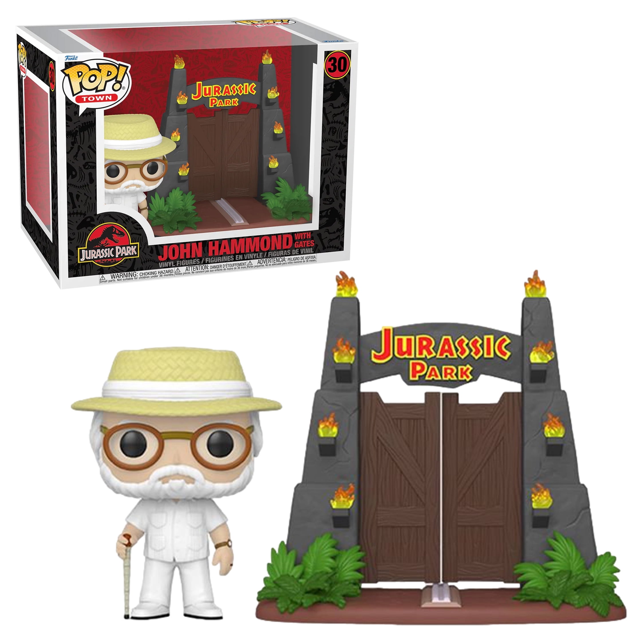 その他 Jurassic Park - John Hammond z2zed1b Funko POP Town Jurassic Park John Hammond with Gates 30