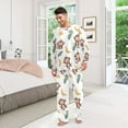 thumbnail image 3 of Matching Pajamas for Couples Cartoon Monkey His and Hers Pajamas Sets Soft Long Sleeve Sleepwea, 3 of 8