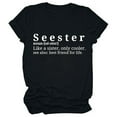 thumbnail image 4 of Xuewenshw Haut Décontracté pour Femmes, Mode, Manches Courtes, Col Rond, Tee-Shirt Long, 4 of 5