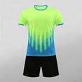 thumbnail image 4 of ITSAME Boys Athletic Outfit Sets, Breathable Quick-Dry Crewneck T-Shirt and Shorts Outdoor Sport Sets 2-Piece Green Size 4-5, 4 of 6