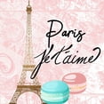 thumbnail image 2 of Kimberly, Allen 20x20 White Modern Wood Framed Museum Art Print Titled - Paris Bonjour 1, 2 of 4