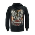 thumbnail image 2 of Harley-Davidson Men's Custom Freedom Fleece Pullover Hoodie - Solid Black (2XL), Harley Davidson, 2 of 2