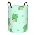 thumbnail image 7 of ZICANCN Laundry Basket Organizer, Green Frog Collapsible Hamper for Bathroom Bedroom Laundry Room, Medium Size, 7 of 7
