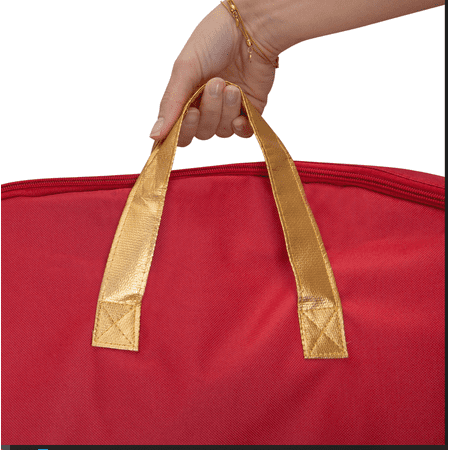 Simplify 36-inch Fabric Wreath Storage Bag in Red