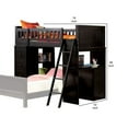 thumbnail image 5 of Benjara Twin Loft bed with 8 Drawers and 1 Desk, Black, 5 of 5
