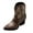 Brown, variant on Cowboy Boots for Women Fashion Embroidery Stacked Heel Mid Calf Cowgirl Western Booties Pointed Toe Pull on Dress Ankle Boots