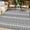 Black & White, variant on NAWAY Waterproof Outdoor Rug 9x12 ft, Reversible Plastic Patio Rug, UV Resistant Straw Camping Mat with Carry Bag for RV Beach Deck Backyard, Black & White
