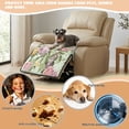 thumbnail image 4 of FOR U DESIGNS Hummingbird Floral Print Recliner Chair Covers, Anti-Slip Recliner Cover Waterproof Armless Reclining Slipcover Durable Furniture Protector, Reclining Sofa Slipcover for Pets Kids, 4 of 6