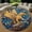 Griffin, variant on Round Rug, Sunflower4 Art Design Soft Washable Carpet, Non-Slip Floor Mat for Living Room Bedroom Home Decor 24 Inch