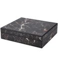 thumbnail image 4 of Vintage Mini Portable Humidor Cigar Box Wooden Cigarette Container Storage Case (Marble), 4 of 4