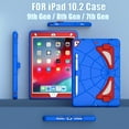 thumbnail image 2 of Case for iPad 10.2-inch 9th Generation 2021 / iPad 8th Generation 2020 / iPad 7th Gen 2019 Multiple Protection Shockproof Contrast Color Cover With Stand and Pen Holder, 2 of 10
