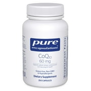 Pure Encapsulations CoQ10 60 mg | Coenzyme Q10 Supplement for Energy, Antioxidants, Brain and Cellular Health, Cognition, and Cardiovascular Support* | 250 Capsules