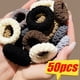 thumbnail image 2 of 10-50 unidades de bandas elásticas grandes y elegantes para el cabello de color sólido para mujer, accesorios para el cabello para mujer, 2 of 5