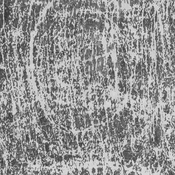 Ahgly Company Indoor Square Abstract Gray Modern Area Rugs, 6' Square