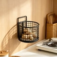 thumbnail image 2 of No Drill Wall Mounted Storage Rack, Kitchen Ginger Garlic Storage Basket, Household Spice Jar Organizer, No Drill Wall Mounted Storage Rack, 2 of 7