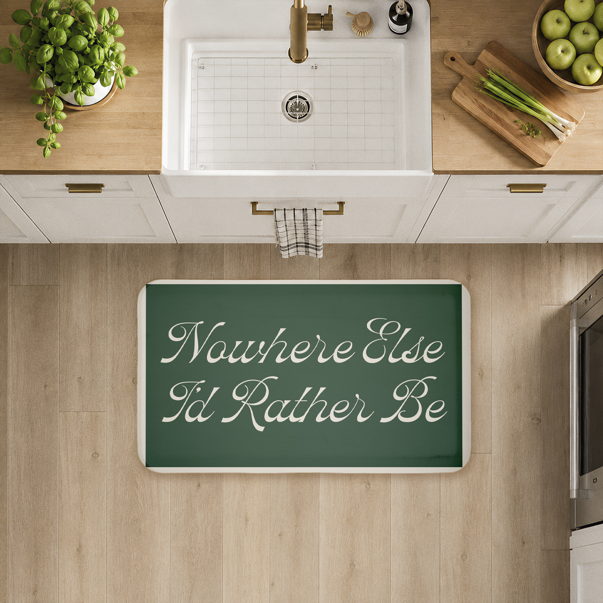 Stupell Industries Nowhere Else I'd Rather Be Printed Anti-Fatigue Floor Mat, design by Lil' Rue