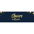 thumbnail image 4 of Black Banner with Cheers to 45 Years Text, Party Decorations Backdrop, Perfect for Anniversary Party Celebration Photography Props Event Decor Background Party Supplies, 4 of 4