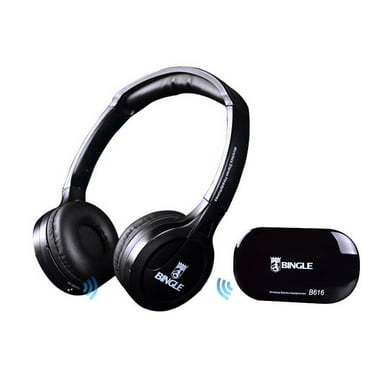 Wireless Headphones for TV Watching, TV Headphones Wireless for Seniors, Wireless TV Headphones with Transmitter, Support A/B Channel, AUX, RCA and Optical Input (Pack of 1)