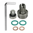 Stainless Steel Oversize Piggyback Drain Plug with Hex Wrench M12.11