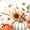 Orange White, variant on Erosebridal Pumpkin Wreath 7-Piece Twin Bedding,Fall Harvest Bedding Comforter Set,Khaki,Reversible