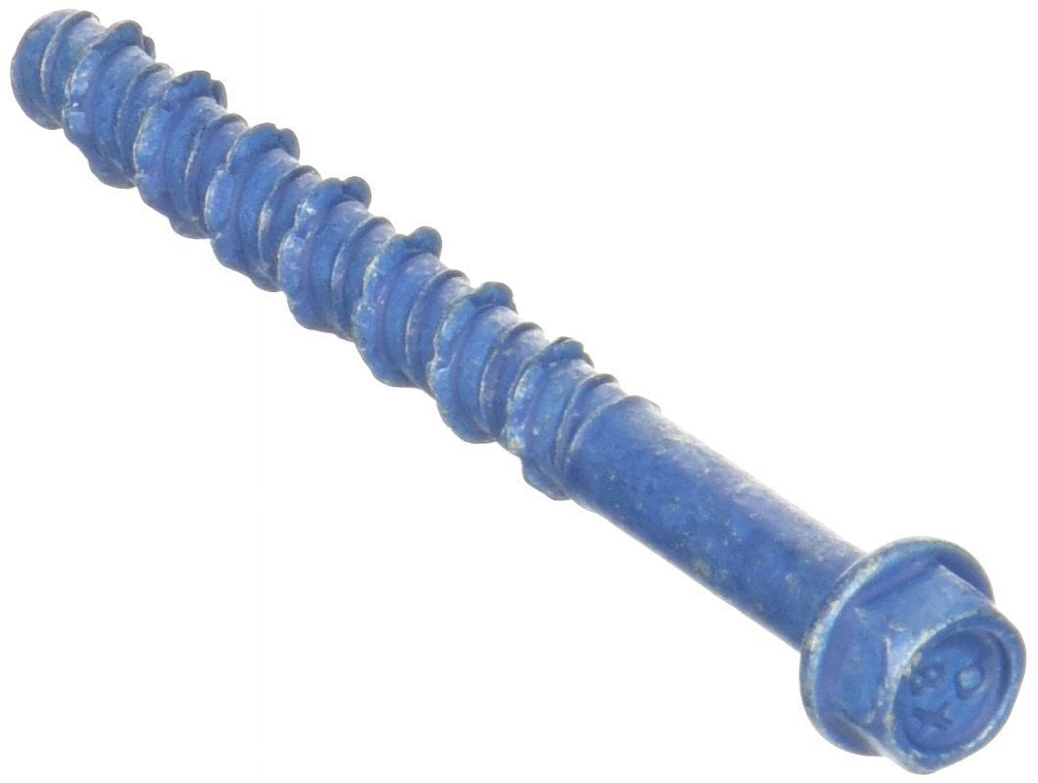 Buildex Tapcon 24293 Screw Anchor, Hex Drive, Steel, Metallic, 15 PK