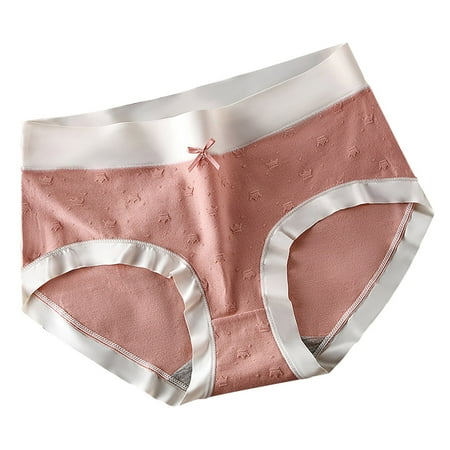 Thong Panties for Women Women s Cotton Underwear  Laides Lightweight & Breathable Panties  Mid-Waist Soft Underpants Briefs  Available in Plus Size Womans Underwear XL