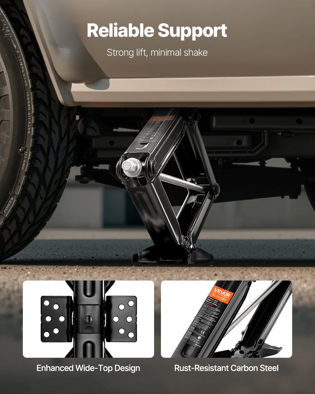 Heavy Duty RV Scissor Jacks Set of 2 - 5000 lbs Capacity 23.4 in Stabilizer Leveling Jack for Camper