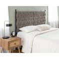 thumbnail image 7 of Braided Matisse Queen Size Headboard in Black Metal and Grey Fabric by LumiSource, 7 of 7