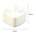 thumbnail image 3 of YAOMOBB Bridal Shower Decorations Romantic LED Tealight Candles 24Pcs Set with Artificial Flower Petals Heart Shape Home Decoration Light Kit, 3 of 7