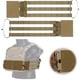 thumbnail image 5 of Lateral Faja Esquelética Molle 3 Bandas Conjunto Liberación Rápida Accesorios para Chaleco, 5 of 9