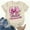 Khaki, variant on Afuyipoi Girls' Back-to-School T-Shirt Loose Casual Unstructured Print Round Neck Short Sleeve Comfortable Fit School Casual Tops for Girls Black Size S