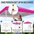 thumbnail image 5 of EAGLE PEAK 8 x 8 Pop Up Canopy Tent Instant Outdoor Canopy Easy Set-up Straight Leg Folding Shelter, 5 of 10