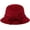 Red, variant on CoCopeaunts Knit Bucket Hat Women Solid Color Crochet Bowler Hats with Bowknot Lacing Strap Charming Winter Basin Hat for Girl