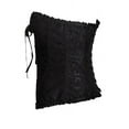 thumbnail image 4 of MISS MOLY Women's Lace Up Boned Plus Size Overbust Corset Bustier Bodyshaper Top, 4 of 7