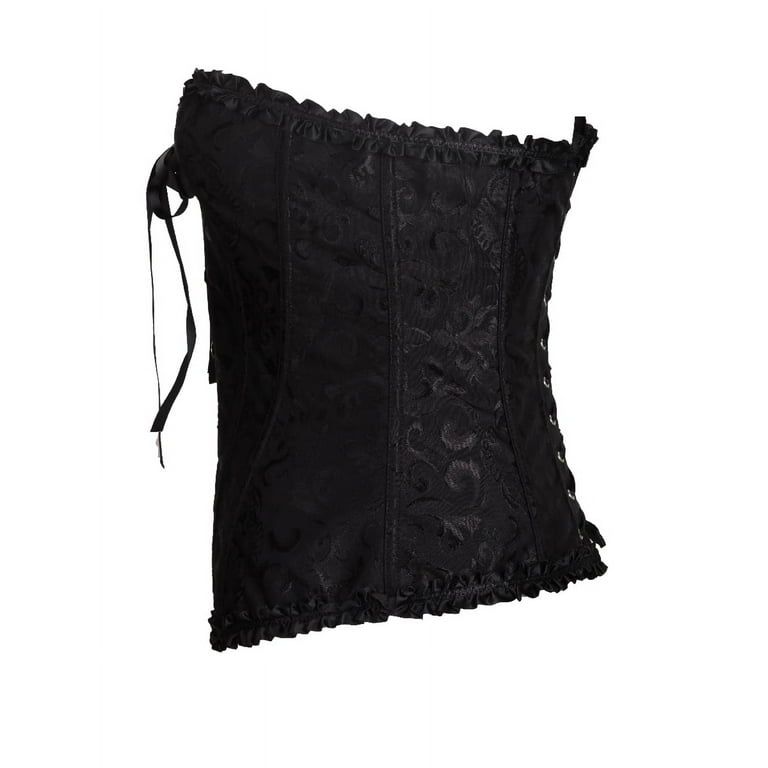 MISS MOLY Women's Lace Up Boned Plus Size Overbust Corset MISS MOLY Women's Lace Up Boned Plus Size Overbust Corset