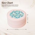 thumbnail image 2 of Yiaed Sea Life Print Travel Jewelry Case Bridesmaid Gift Boxes Jewelry Travel Organizer Small Round Jewelry Box Mini Storage-Pink, 2 of 7